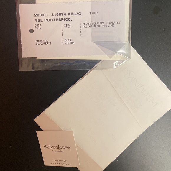 Yves Saint Laurent Wallet Portespicc 2009 - Picture 10 of 11